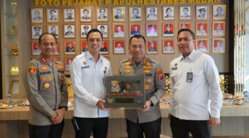 Perkuat Sinergi Penegakan Hukum, Kepala Rutan Kelas I Medan Silaturahmi Ke Polrestabes Medan