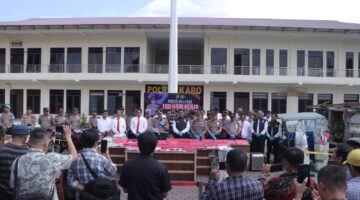 100 Hari Polres Karo Ungkap Puluhan Kasus, Kapolres Tegaskan Peran Masyarakat Jadi Kunci