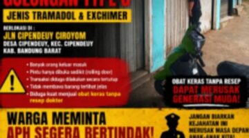 Warga Resah, Diduga Ada Penjualan Obat Keras Ilegal di Cipendeuy Bandung Barat