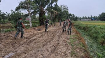 TMMD 128 Langkat Tembus 90 Persen, Jalan Penghubung Tiga Dusun Segera Rampung