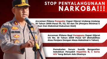 Narkoba Merusak Masa Depan, Kapolres Karo Ingatkan Ancaman Penjara hingga Hukuman Mati