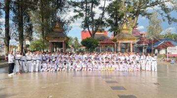 UKT Shokaido Karo Sukses, 100 Karateka Unjuk Kemampuan di Kabanjahe