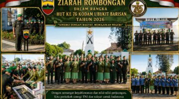 Ziarah Makam Pahlawan, Kodim 0205/TK dan Yonif 125 Si’mbisa Kobarkan Semangat Juang HUT ke-76 Kodam I/BB
