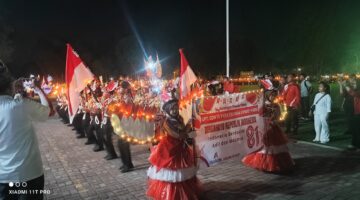 PT Inalum Gelar Pawai Obor HUT RI Ke-81, Diikuti 1.500 Peserta