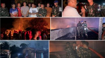 Kebakaran Mardinding Karo, 8 Rumah Hangus dan TNI Bergerak Cepat