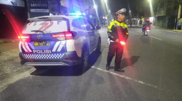 Blue Light Patrol Malam Hari, Sat Lantas Pematangsiantar Kawal 4 Ruas Jalan & Cegah 3C, Knalpot Brong, Balap Liar
