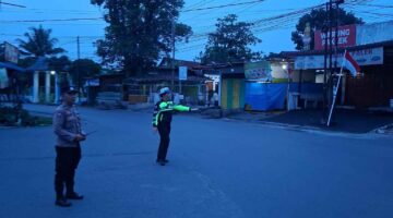 Patroli Malam Sat Lantas Polres Batu Bara di Jalinsum, Antisipasi Titik Rawan Laka & Kemacetan