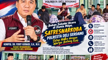 Bukan Sekadar Bicara di Dunia Maya, Satresnarkoba Polresta Deli Serdang Tatap Muka dengan Warga Batang Kuis