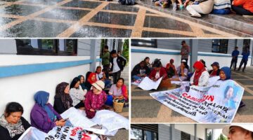 Hujan Deras Tak Surutkan Aksi Orang Tua Korban Keracunan MBG di Karo, Tuntut KLB dan Kompensasi