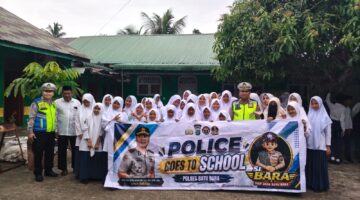 Polres Batu Bara Gelar Police Go To School di Tiga Sekolah, Ajak Pelajar Jauhi Narkoba dan Kenakalan Remaja