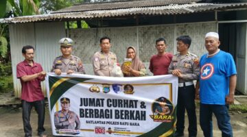 Polres Batu Bara Gelar Jumat Curhat di Lima Lokasi, Pererat Silaturahmi dan Salurkan Bantuan Sosial