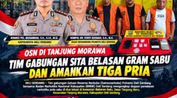 Sat Narkoba Polresta Deli Serdang Tangkap 3 pengedar Di Dua Tempat Berbeda*