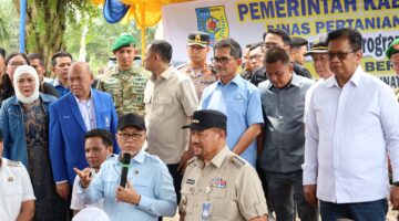 Kapolres Batu Bara Dampingi Menko Pangan RI dalam Panen Raya Padi, Dukung Swasembada Pangan