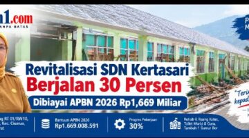 Revitalisasi SDN Kertasari Cisarua Berjalan 30 Persen, Dibiayai APBN 2026 Rp1,66 Miliar