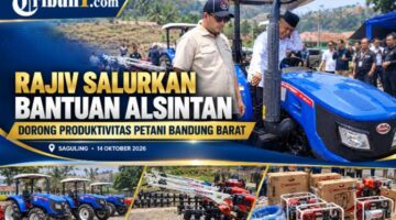 Rajiv Salurkan Bantuan Alsintan Aspirasi DPR RI ke Bandung Barat, Petani Saguling Diharapkan Makin Produktif