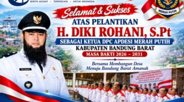 H. Diki Rohani S.Pt Resmi Pimpin APDESI Merah Putih KBB, Penurunan Dana Desa Jadi Sorotan